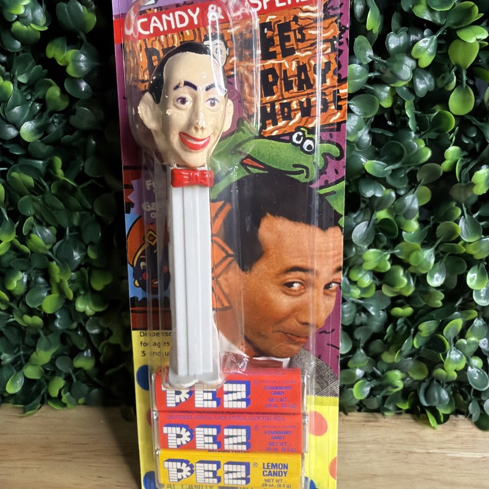 Rare! 1998 Pee-wee Herman Fantasy PEZ dispenser still brand new and sealed